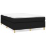 Estructura de cama de tela negro 140x190 cm de vidaXL, Camas y somieres - Ref: Foro24-3120955, Precio: 103,29 €, Descuento: %