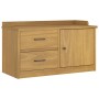 Banco de recibidor SANDNES madera maciza de pino 87x40x50 cm en Bancos para recibidores y almacenamiento | Comprar online en For