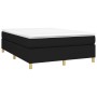 Estructura de cama de tela negro 140x190 cm de vidaXL, Camas y somieres - Ref: Foro24-3120955, Precio: 103,29 €, Descuento: %