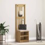 Perchero de entrada SANDNES 45x40x159,5cm madera maciza de pino en Bancos para recibidores y almacenamiento | Comprar online en 