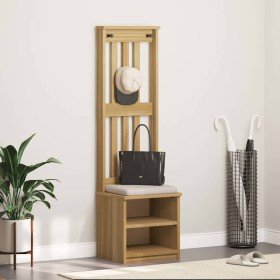 Perchero de entrada SANDNES 45x40x159,5cm madera maciza de pino en Bancos para recibidores y almacenamiento | Comprar online en 