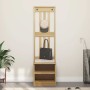 Perchero de entrada SANDNES 45x40x159,5cm madera maciza de pino en Bancos para recibidores y almacenamiento | Comprar online en 