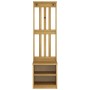 Perchero de entrada SANDNES 45x40x159,5cm madera maciza de pino en Bancos para recibidores y almacenamiento | Comprar online en 