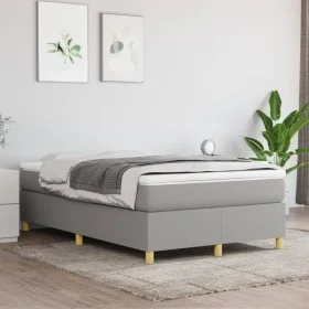Hellgrauer Stoffbettrahmen 120x200 cm von vidaXL, Betten und Lattenroste - Ref: Foro24-3120945, Preis: 118,04 €, Rabatt: %