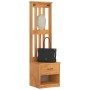 Perchero de entrada SANDNES 45x40x159,5cm madera maciza de pino en Bancos para recibidores y almacenamiento | Comprar online en 