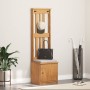 Perchero de entrada SANDNES 45x40x159,5cm madera maciza de pino en Bancos para recibidores y almacenamiento | Comprar online en 
