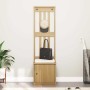 Perchero de entrada SANDNES 45x40x159,5cm madera maciza de pino en Bancos para recibidores y almacenamiento | Comprar online en 