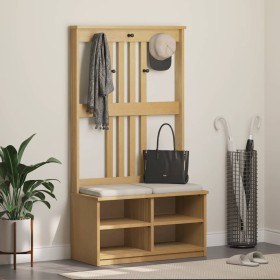 Perchero de entrada SANDNES madera maciza de pino 87x40x159,5cm en Bancos para recibidores y almacenamiento | Comprar online en 