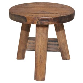 Taburete de madera maciza reciclada de vidaXL, Taburetes y sillas plegables - Ref: Foro24-244508, Precio: 48,81 €, Descuento: %