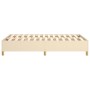 Estructura de cama de tela color crema 120x200 cm de vidaXL, Camas y somieres - Ref: Foro24-3120950, Precio: 122,84 €, Descue...
