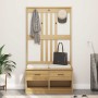 Perchero de entrada SANDNES madera maciza de pino 87x40x159,5cm en Bancos para recibidores y almacenamiento | Comprar online en 