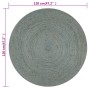 Alfombra de yute tejida a mano redonda verde oliva 120 cm de vidaXL, Alfombras - Ref: Foro24-133669, Precio: 47,69 €, Descuen...