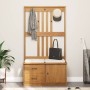 Perchero de entrada SANDNES madera maciza de pino 87x40x159,5cm en Bancos para recibidores y almacenamiento | Comprar online en 