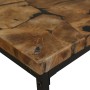 Mesa de centro de resina de teca 60x60x40 cm de vidaXL, Mesas de centro - Ref: Foro24-244552, Precio: 99,87 €, Descuento: %
