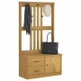 Perchero de entrada SANDNES madera maciza de pino 87x40x159,5cm en Bancos para recibidores y almacenamiento | Comprar online en 