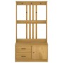 Perchero de entrada SANDNES madera maciza de pino 87x40x159,5cm en Bancos para recibidores y almacenamiento | Comprar online en 