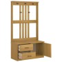 Perchero de entrada SANDNES madera maciza de pino 87x40x159,5cm en Bancos para recibidores y almacenamiento | Comprar online en 