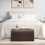 Cofre con pestillos contrachapada marrón 79,5x39,5x39,5 cm en Baúles de almacenamiento | Comprar online en Foru.es