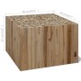 Mesa de centro de teca genuina 50x50x35 cm de vidaXL, Mesas de centro - Ref: Foro24-244555, Precio: 128,38 €, Descuento: %