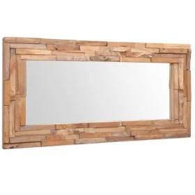 Espejo decorativo rectangular teca 120x60 cm de vidaXL, Espejos - Ref: Foro24-244564, Precio: 215,11 €, Descuento: %