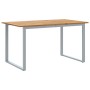 Mesa de comedor de jardín Gris 140 x 80 x 75 cm en Mesas de jardín | Comprar online en Foru.es