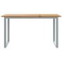 Mesa de comedor de jardín Gris 140 x 80 x 75 cm en Mesas de jardín | Comprar online en Foru.es