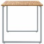 Mesa de comedor de jardín Gris 140 x 80 x 75 cm en Mesas de jardín | Comprar online en Foru.es