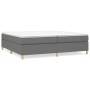 Estructura de cama tela gris oscuro 200x200 cm de vidaXL, Camas y somieres - Ref: Foro24-3120986, Precio: 116,47 €, Descuento: %