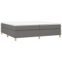 Estructura de cama tela gris oscuro 200x200 cm de vidaXL, Camas y somieres - Ref: Foro24-3120986, Precio: 116,47 €, Descuento: %