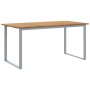Mesa de comedor de jardín Gris 160 x 80 x 75 cm en Mesas de jardín | Comprar online en Foru.es