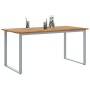 Mesa de comedor de jardín Gris 160 x 80 x 75 cm en Mesas de jardín | Comprar online en Foru.es