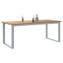 Mesa de comedor de jardín Gris 200 x 90 x 75 cm en Mesas de jardín | Comprar online en Foru.es