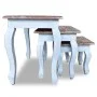 Juego de mesas apilables 3 unidades madera maciza reciclada de vidaXL, Mesas auxiliares - Ref: Foro24-244505, Precio: 161,09 ...