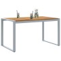 Mesa de comedor de jardín Gris 140 x 80 x 75 cm en Mesas de jardín | Comprar online en Foru.es