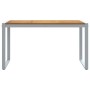 Mesa de comedor de jardín Gris 140 x 80 x 75 cm en Mesas de jardín | Comprar online en Foru.es
