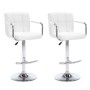 Taburetes de cocina 2 unidades cuero sintético blanco de vidaXL, Taburetes de cocina - Ref: Foro24-323623, Precio: 129,83 €, ...