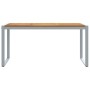 Mesa de comedor de jardín Gris 160 x 80 x 75 cm en Mesas de jardín | Comprar online en Foru.es
