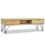 Mueble de TV de teca maciza 120x35x35 cm de vidaXL, Muebles TV - Ref: Foro24-244575, Precio: 131,22 €, Descuento: %