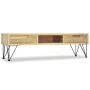Mueble de TV de teca maciza 120x35x35 cm de vidaXL, Muebles TV - Ref: Foro24-244575, Precio: 131,22 €, Descuento: %