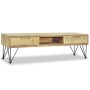 Mueble de TV de teca maciza 120x35x35 cm de vidaXL, Muebles TV - Ref: Foro24-244575, Precio: 132,56 €, Descuento: %