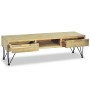 Mueble de TV de teca maciza 120x35x35 cm de vidaXL, Muebles TV - Ref: Foro24-244575, Precio: 132,56 €, Descuento: %