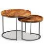 Satz Beistelltische 2 Stück aus massivem Mangoholz von vidaXL, Seitentische - Ref: Foro24-244585, Preis: 175,68 €, Rabatt: %
