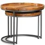 Set de mesas auxiliares 2 uds madera maciza de mango de vidaXL, Mesas auxiliares - Ref: Foro24-244585, Precio: 175,68 €, Desc...