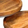 Satz Beistelltische 2 Stück aus massivem Mangoholz von vidaXL, Seitentische - Ref: Foro24-244585, Preis: 175,68 €, Rabatt: %