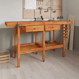 Banco de trabajo cajones y tornillos banco madera 162x62x83 cm de vidaXL, Mesas de trabajo - Ref: Foro24-153323, Precio: 258,...