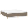 Estructura de cama de tela gris taupe 180x200 cm de vidaXL, Camas y somieres - Ref: Foro24-3120981, Precio: 184,13 €, Descuen...
