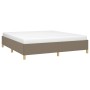 Estructura de cama de tela gris taupe 180x200 cm de vidaXL, Camas y somieres - Ref: Foro24-3120981, Precio: 184,13 €, Descuen...