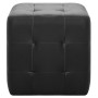 Puf 2 unidades cuero sintético negro 30x30x30 cm de vidaXL, Otomanas - Ref: Foro24-278390, Precio: 80,33 €, Descuento: %
