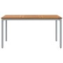 Mesa de exterior Natural y Gris 150 x 90 x 75 cm en Mesas de jardín | Comprar online en Foru.es