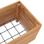 Arriate elevado madera de teca reciclada y acero 100x40x38 cm de vidaXL, Maceteros y jardineras - Ref: Foro24-47422, Precio: ...